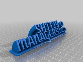 shifty office customized 3d print model - Mito3D