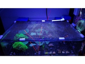 aquarium net clip bricolage 3d print model - Mito3D