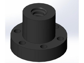 trapezförmige nut tr 14x4 Teile führen Mutter Leitspindel 3d print model - Mito3D