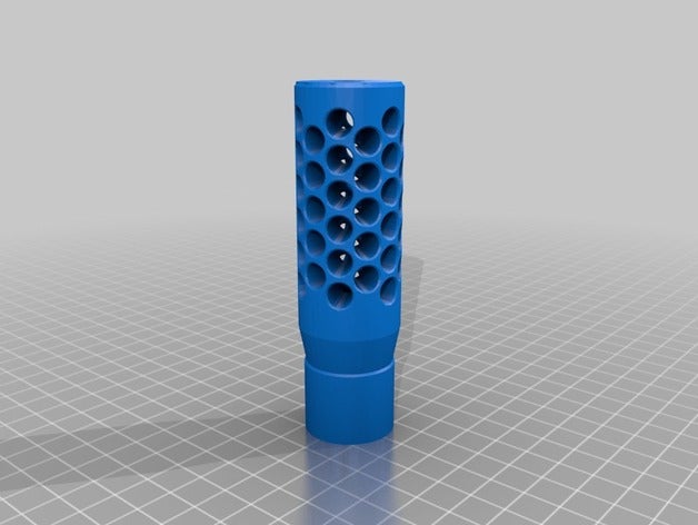 ameba delantero s1 flash hider 3d de la impresora accesorios airsoft 3D print model - Mito3D