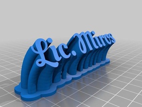 miros 2 office customized 3d print model - Mito3D