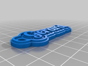 gerard Anahtarlık özelleştirilmiş 3d print model - Mito3D