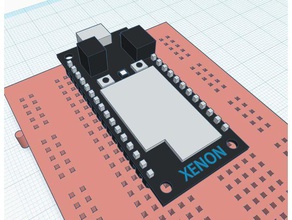 particella maglia xenon elettronica 3d print model - Mito3D