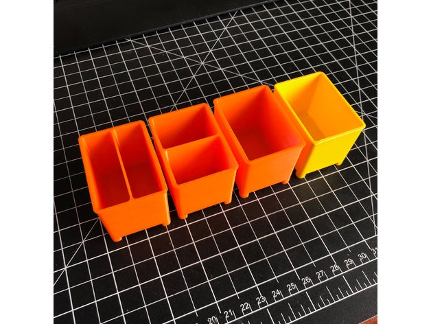 stanley Organizatör küçük bölüm 2 yazdırma kutuları organizasyon 3D print model - Mito3D