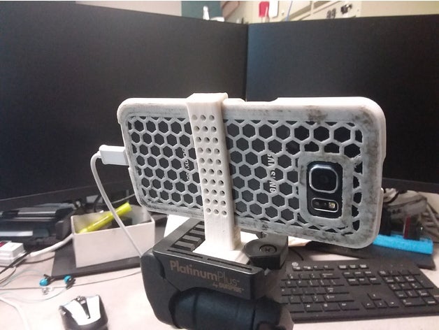 Handy-Stativ-adapter mobile Anhang galaxy s6 mount Handy-Halterung tripod 3D print model - Mito3D