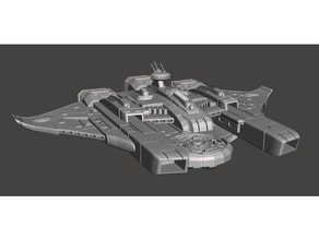 tau ores elleath custodian class battleship vehicles battlefleet gothic bfg 3d print model - Mito3D