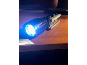 caliburnnerf flashlight rail attachment 3d printing caliburn nerf blaster mount gun mod 3d print model - Mito3D