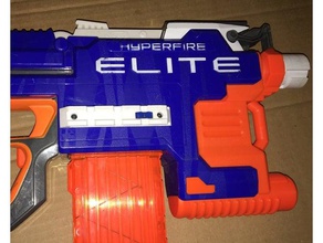 nerf ferrocarril los juguetes juegos perno de raikl hyperfire nerfgun blaster pistola mod tacticool 3d print model - Mito3D