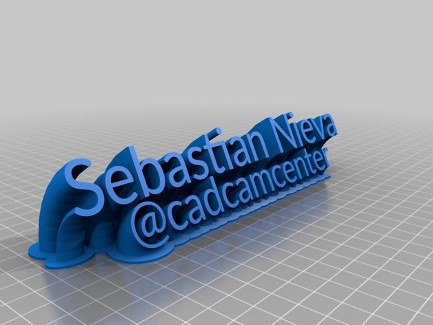 sebastian nieva office personalizzato 3D print model - Mito3D