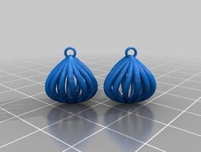 earring3 earrings cosine wave jewelry math 3d print model - Mito3D
