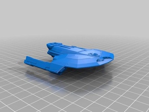 star trek federation saber class 3d printing starfleet sto 3d print model - Mito3D