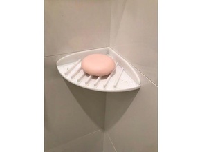 esquina plato de jabón cuarto baño 3d print model - Mito3D