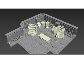 scifi piastrelle medbay pack giochi dnd rpg star saga 3d print model - Mito3D