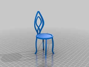 cute diner chair 3d printing dining 3d print model - Mito3D