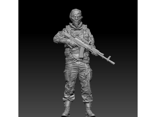 zombi soldat d'autres 3D print model - Mito3D