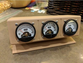 voltmeter clock enclosure diy 3d print model - Mito3D