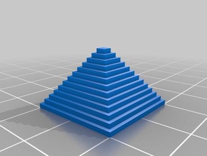 piramide modelo de prueba 3d la impresión pruebas calibración 3d print model - Mito3D
