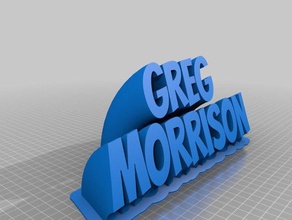 greg morrison office personalizzato 3d print model - Mito3D