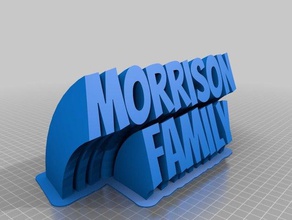 morrison familia de la oficina personalizado 3d print model - Mito3D