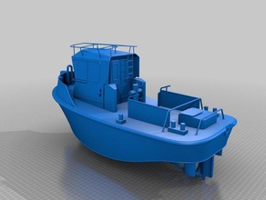 rc barco damen agresivo gato 1004 los vehículos 3d print model - Mito3D