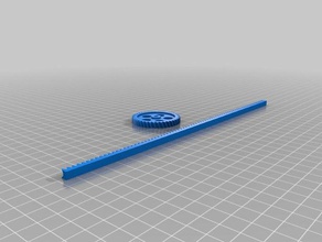 my customizedparametric gear rack pinion parts 3d print model - Mito3D