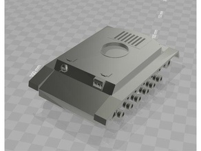 panzer turm 3d la impresión los tanques ww2 3d print model - Mito3D