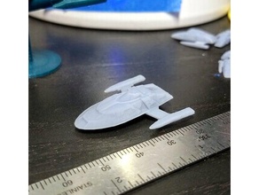 sovereign enterprise e captain's yacht board game miniature star trek 3d print model - Mito3D