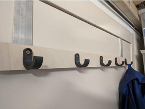 simple hook wall mounted organization 3d print model - Mito3D