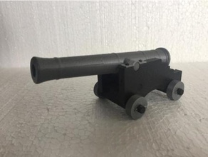 ca&ntilde&oacuten marino 3d la stampa armas cannon marina miniatura stl 3d print model - Mito3D