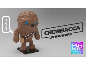 starwars chewbacca toys games 70s 80s action figure collectible collection figurine funko pop knockoff han solo miniature movie nsfw plakit purakito scifi sci fi skywalker star wars toymaker wookie 3d print model - Mito3D