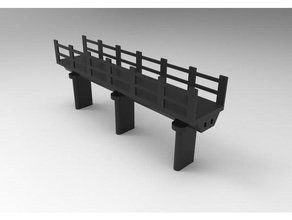 ponte edifícios estruturas modelo de arquitetura estrada 3d print model - Mito3D