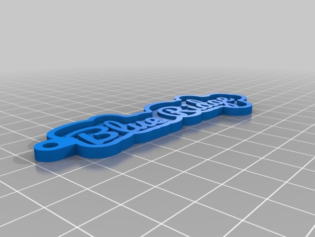 key chain blue ridge keychains customized 3D print model - Mito3D