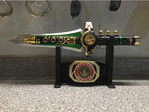 legacy dragon dagger stand v2 morpher mount option other display mmpr power rangers 3d print model - Mito3D
