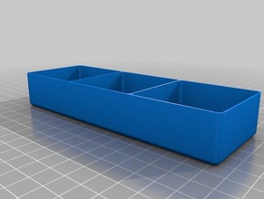 my customized square trays organization 3d print model - Mito3D