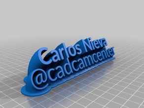 carlos nieva office personalizado 3d print model - Mito3D