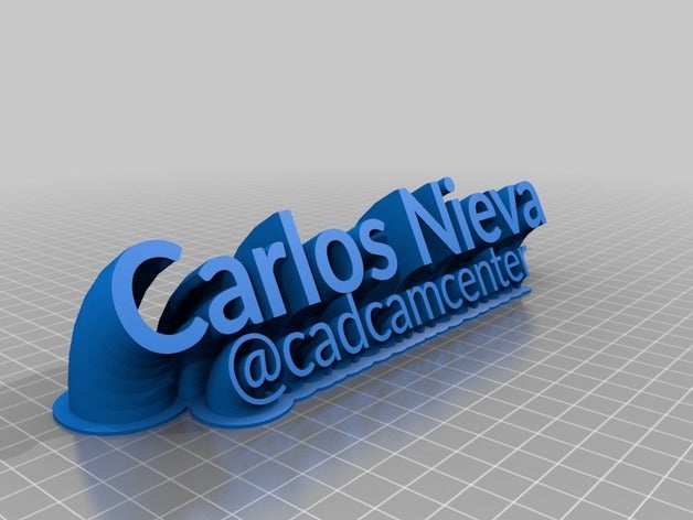 carlos nieva office personalizado 3D print model - Mito3D