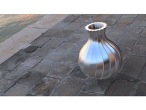 forma da flor do vaso recipientes decorativos o de 3d print model - Mito3D