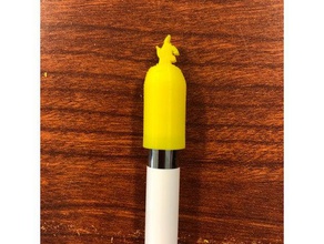 apple crayon pikachu de la pac 3d l'impression 3d print model - Mito3D