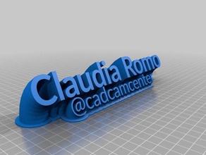 claudia romo office personalizzato 3d print model - Mito3D
