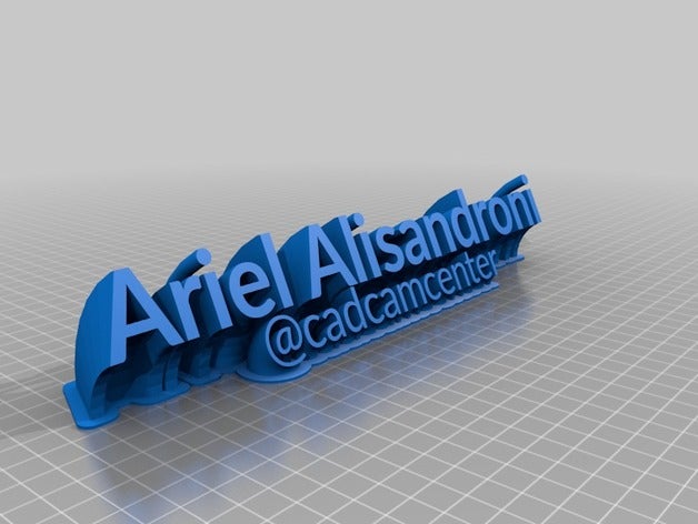 ariel alisandroni office personalizzato 3D print model - Mito3D