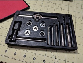 tap die set case tool holders boxes 3d print model - Mito3D