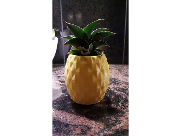 pineapple pot decor 3D print model - Mito3D