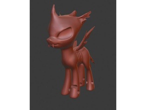 changeling le creature mlp mlpfim my little pony 3d print model - Mito3D