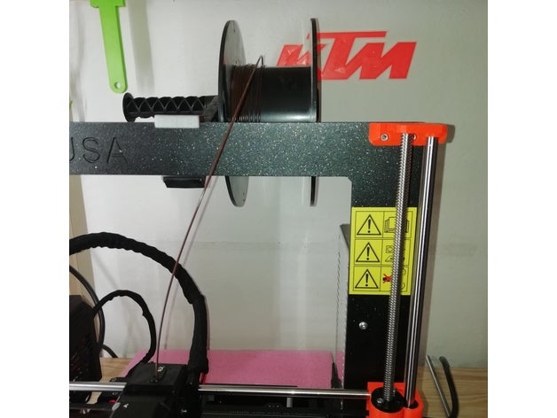 prusa 3d mk3 mk3s support de bobine angle réglage l'imprimante accessoires 3D print model - Mito3D
