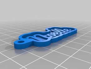 noelle özel anahtar zinciri Anahtarlık 3d print model - Mito3D