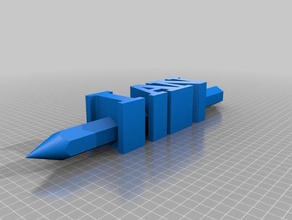 ian mio testo personalizzato matita titolare i segni loghi 3d print model - Mito3D