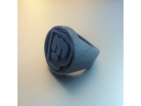 pewdiepie ring 3d drucken boite pewdiepie-logo sub2pewdiepie abonnieren 3d print model - Mito3D