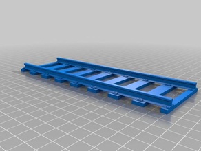 45mm gauge straight track buildings structures customized 3d print model - Mito3D