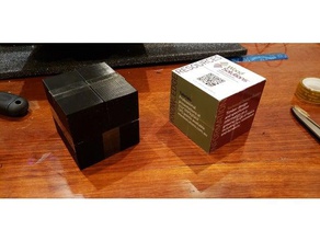 folding cube 3d printing magic photo transform 3d print model - Mito3D