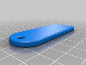 porte-cl&eacute Schlüsselanhänger 3d print model - Mito3D